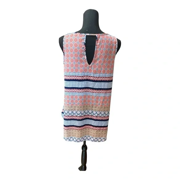 Bishop Street Apparel Patterned Sleeveless Top - Multicolor - Picture 4 of 5